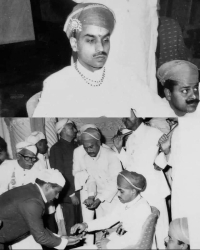 RajTilak of Maharana Saheb Mahendra Singh ji of Udaipur - Mewar on November 19, 1984