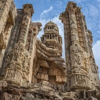 Rana Kumbha, the great rajput ruler of Mewar, built the Victory Pillar to commemorate his victory over the combined Muslim forces of Malwa and Gujarat in 1448