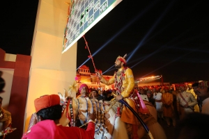Toran ceremony at Lakshyaraj Singh Mewar and Nivritti Kumari's Wedding, Janta Maidan, Bhubaneswar on 21st January 2014