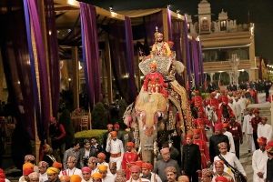 Varnikasi as part of Lakshyaraj Singh Mewar's Wedding Ceremonies continues from Chandra Chowk to Badi Pol, The Palace, Udaipur on 20th January 2014