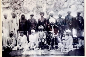 Late Thakur Saheb Dungar Singh Ji Khangarot of Ugriyawas with his son Kunwar Shiv Singh Ji Khangarot (Ugriyawas)
