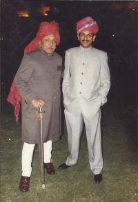 Raja Bhupat Singh ji with his son Maharathi Singh of Umaid Nagar