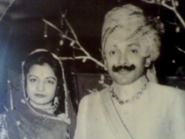 Raja Bhupat Singhji with his wife Rani Roop Kanwar of Umaid Nagar (Umaid Nagar)