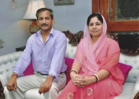 Raja Maharathi Singh with his wife Rani Kamal Kanwar of Umaid Nagar