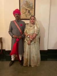 Maharaj Vijay Vardhan Singh and Rani Asha Kumari Vijaynagar