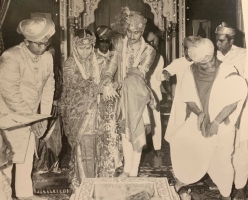 Wedding of Kumar Shri Atmanya Dev Jhala of Wadhwan and Maharajkumari Shri Kamakshi Devi of Mysore (Wadhwan)