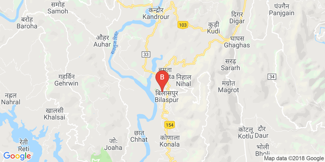 Bilaspur map