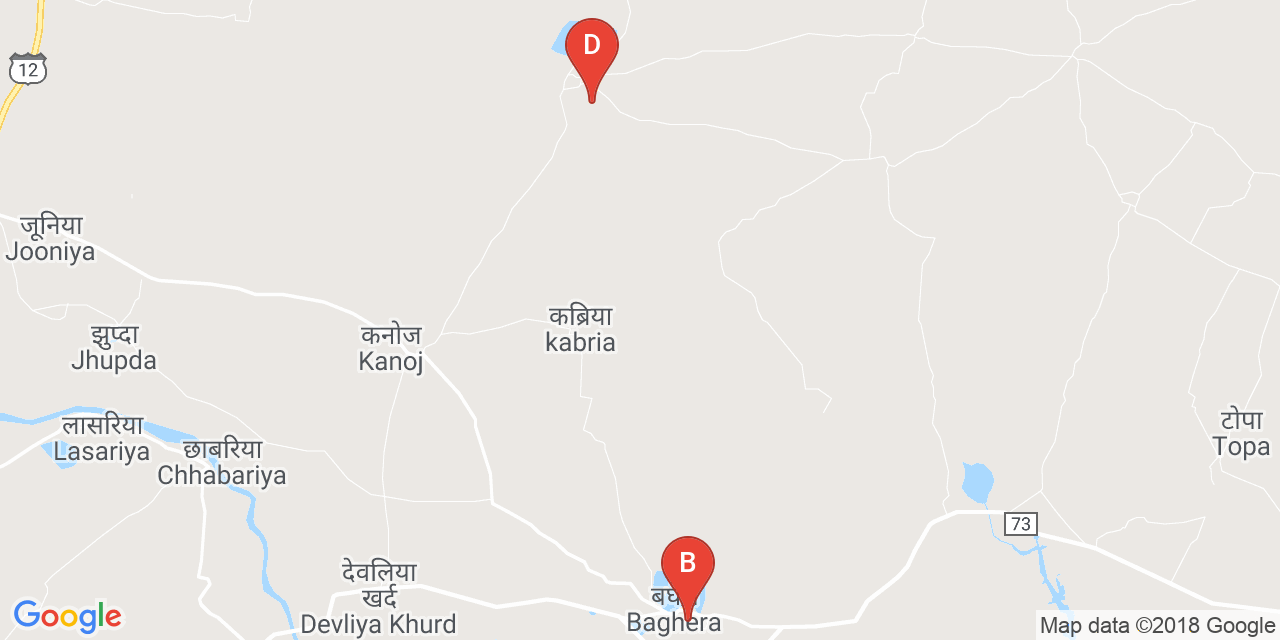 Deogaon-Baghera map