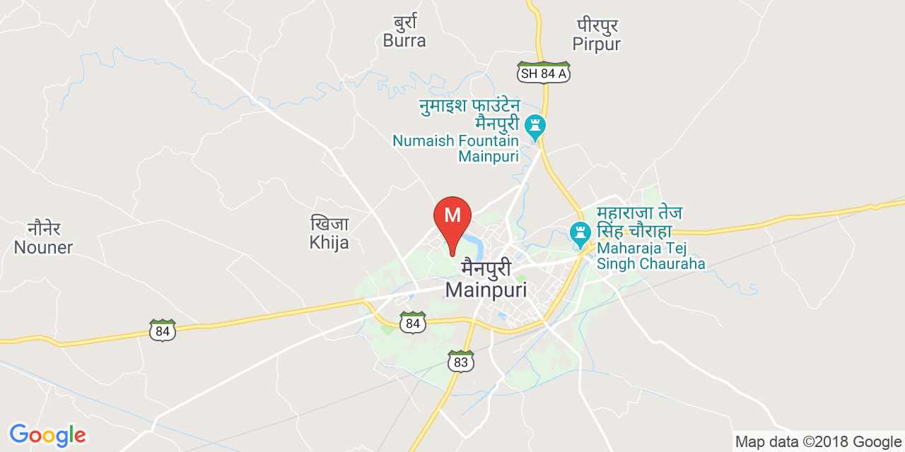 Mainpuri map