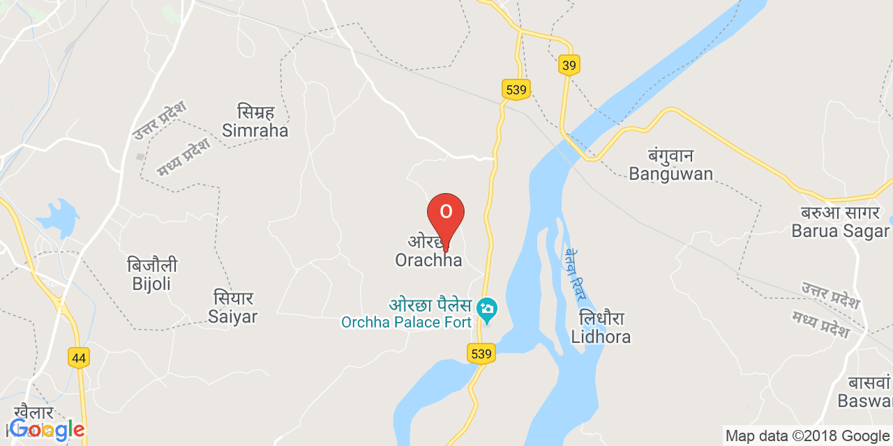 Orchha map